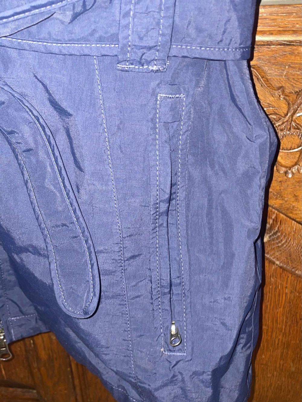 The North Face Womens Navy Lightweight Belted Packable Hooded Rain Jacket medium - Picture 12 of 14